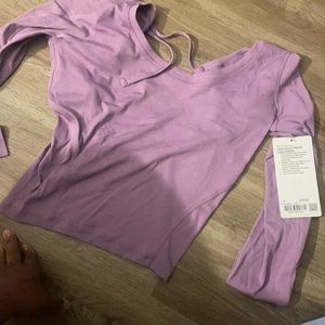 open back ribbed long sleeve